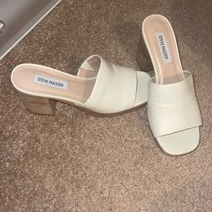 New Cream  Steve Madden  Block Heel